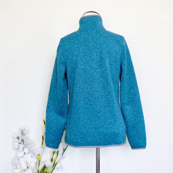 NEW! L.L.Bean 1/4 Snap Sweater Fleece Pullover Turquoise Blue SZ XS - Picture 10 of 13